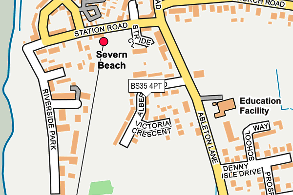 BS35 4PT map - OS OpenMap – Local (Ordnance Survey)