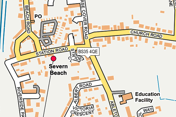 BS35 4QE map - OS OpenMap – Local (Ordnance Survey)