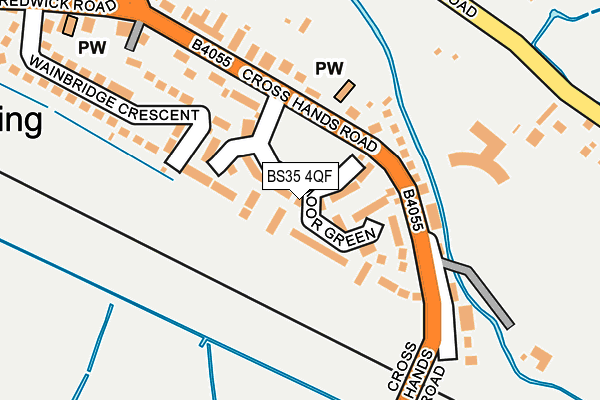 BS35 4QF map - OS OpenMap – Local (Ordnance Survey)
