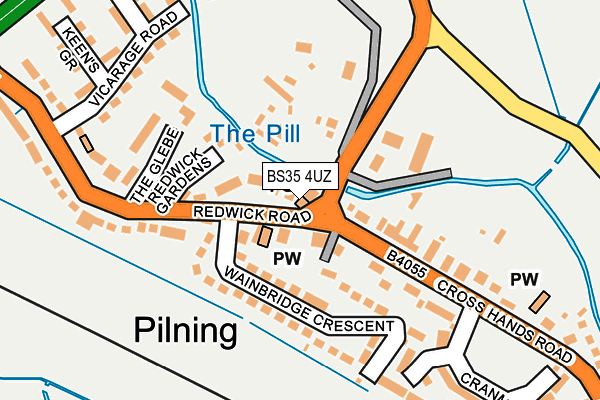 BS35 4UZ map - OS OpenMap – Local (Ordnance Survey)