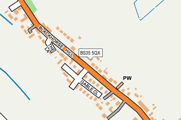 BS35 5QX map - OS OpenMap – Local (Ordnance Survey)