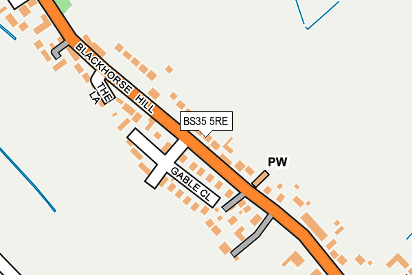 BS35 5RE map - OS OpenMap – Local (Ordnance Survey)