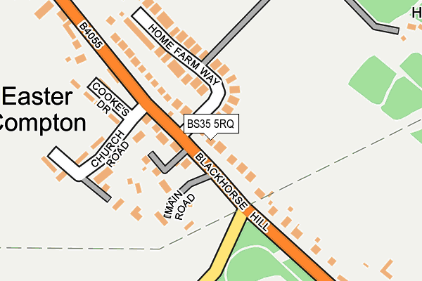 BS35 5RQ map - OS OpenMap – Local (Ordnance Survey)