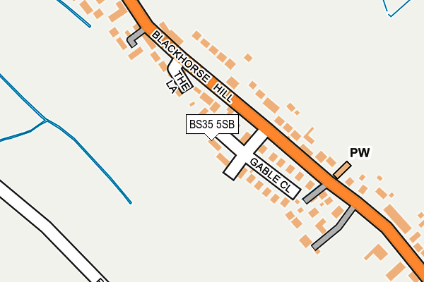BS35 5SB map - OS OpenMap – Local (Ordnance Survey)