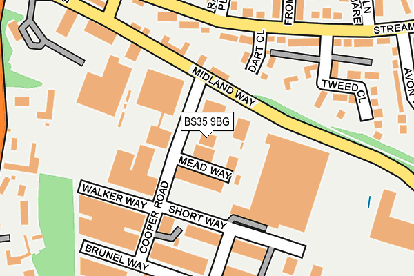 BS35 9BG map - OS OpenMap – Local (Ordnance Survey)