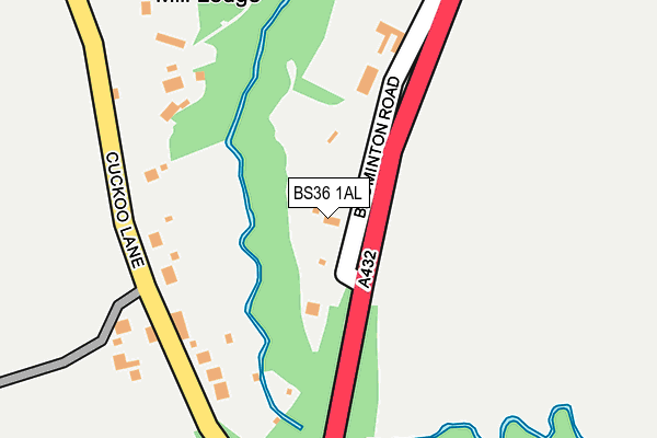 BS36 1AL map - OS OpenMap – Local (Ordnance Survey)