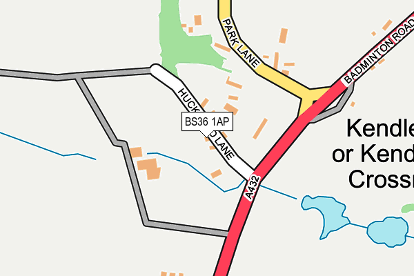 BS36 1AP map - OS OpenMap – Local (Ordnance Survey)