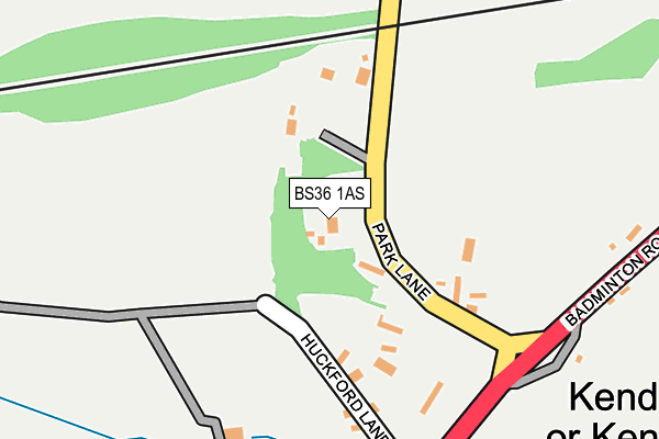 BS36 1AS map - OS OpenMap – Local (Ordnance Survey)