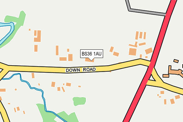 BS36 1AU map - OS OpenMap – Local (Ordnance Survey)