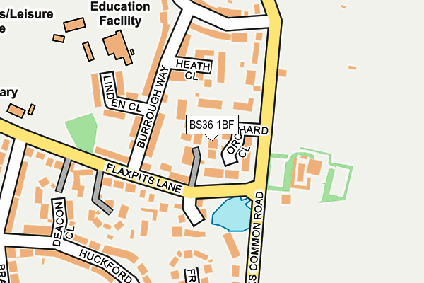 BS36 1BF map - OS OpenMap – Local (Ordnance Survey)