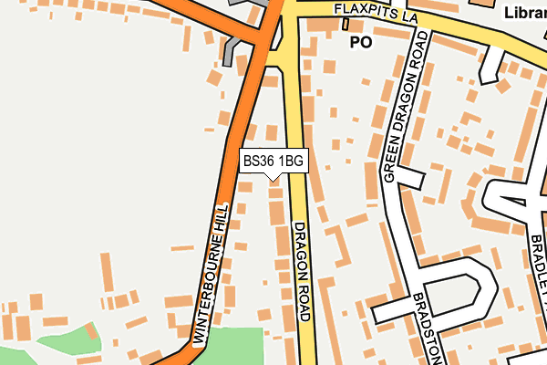 BS36 1BG map - OS OpenMap – Local (Ordnance Survey)