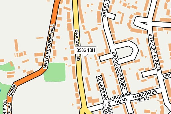 BS36 1BH map - OS OpenMap – Local (Ordnance Survey)