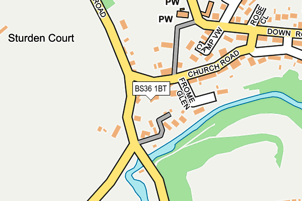 BS36 1BT map - OS OpenMap – Local (Ordnance Survey)