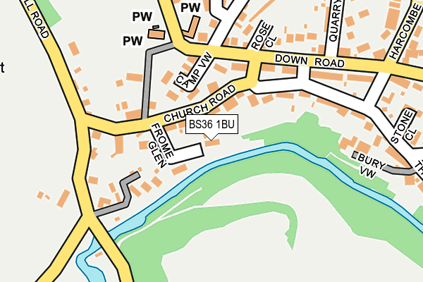 BS36 1BU map - OS OpenMap – Local (Ordnance Survey)