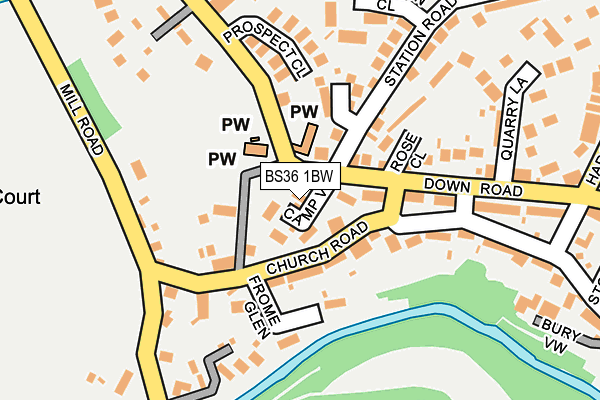 BS36 1BW map - OS OpenMap – Local (Ordnance Survey)