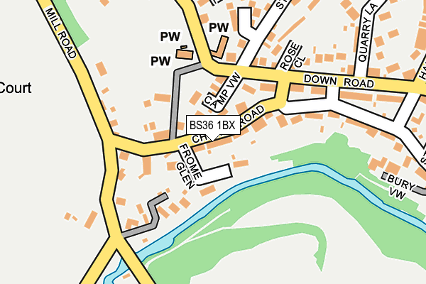 BS36 1BX map - OS OpenMap – Local (Ordnance Survey)