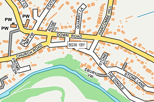 BS36 1BY map - OS OpenMap – Local (Ordnance Survey)