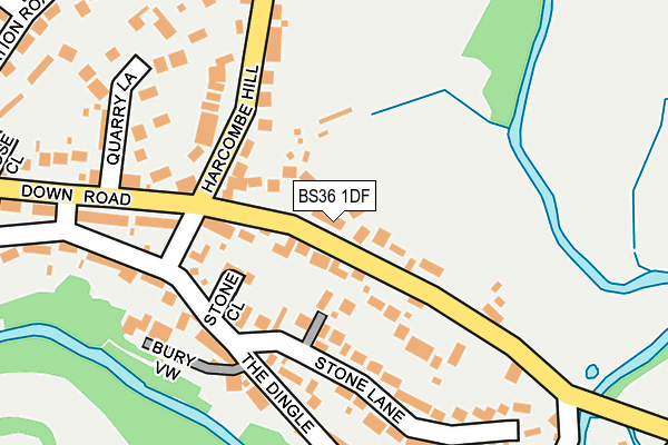 BS36 1DF map - OS OpenMap – Local (Ordnance Survey)