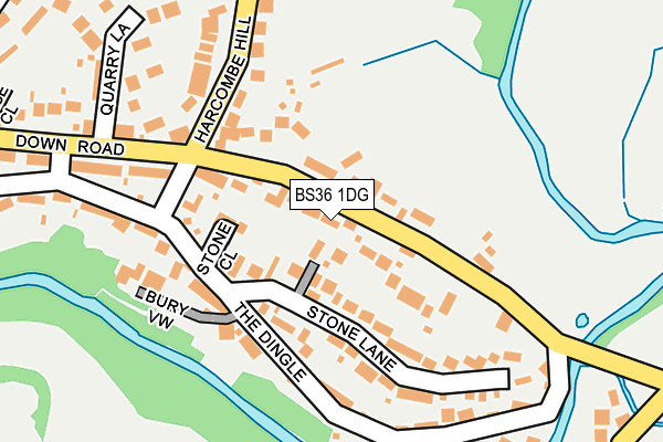 BS36 1DG map - OS OpenMap – Local (Ordnance Survey)