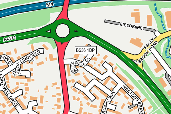 BS36 1DP map - OS OpenMap – Local (Ordnance Survey)