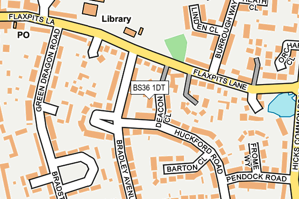 BS36 1DT map - OS OpenMap – Local (Ordnance Survey)