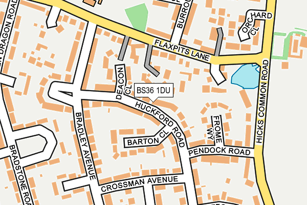 BS36 1DU map - OS OpenMap – Local (Ordnance Survey)