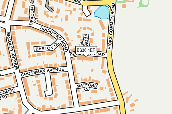 BS36 1EF map - OS OpenMap – Local (Ordnance Survey)