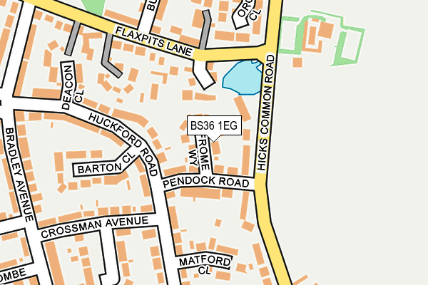 BS36 1EG map - OS OpenMap – Local (Ordnance Survey)