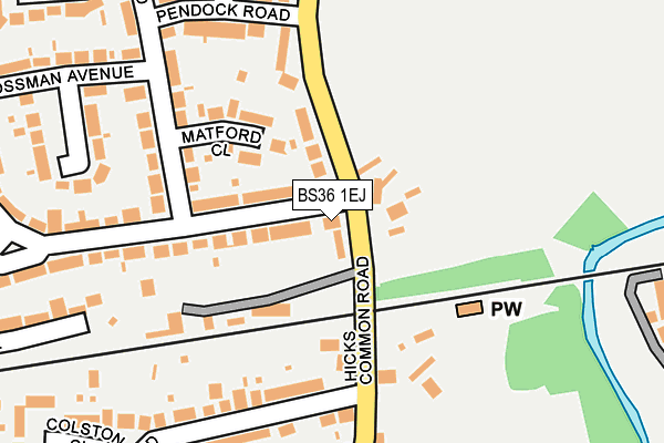 Map of WINTERBOURNE AUTO CENTRE LTD at local scale