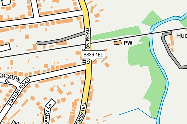 BS36 1EL map - OS OpenMap – Local (Ordnance Survey)