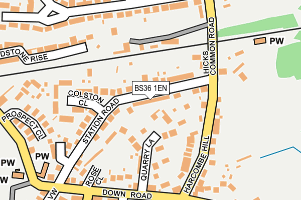 BS36 1EN map - OS OpenMap – Local (Ordnance Survey)