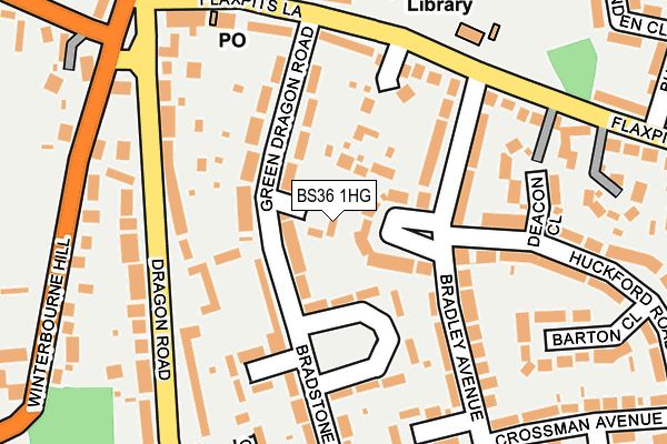 BS36 1HG map - OS OpenMap – Local (Ordnance Survey)