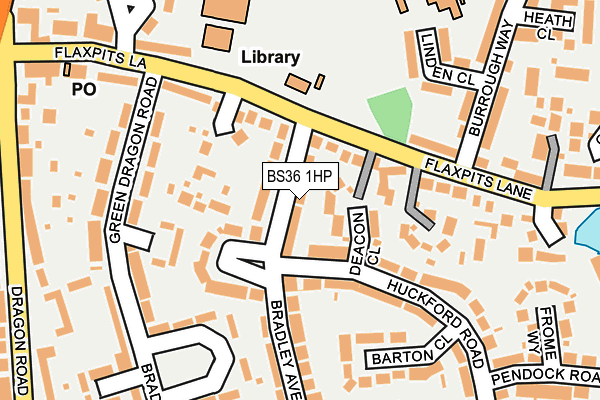 BS36 1HP map - OS OpenMap – Local (Ordnance Survey)