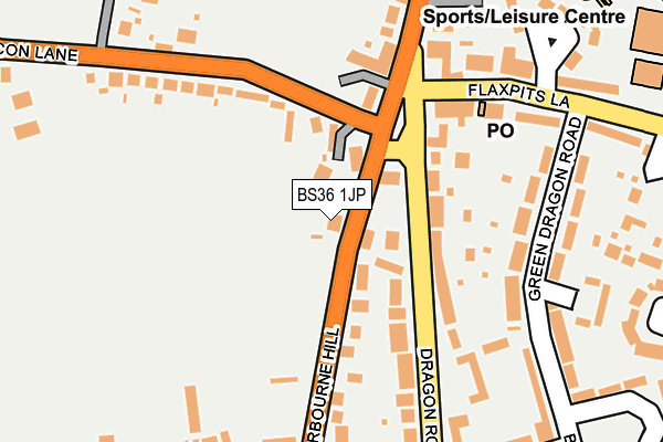 BS36 1JP map - OS OpenMap – Local (Ordnance Survey)
