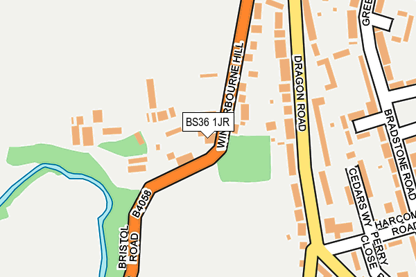 BS36 1JR map - OS OpenMap – Local (Ordnance Survey)
