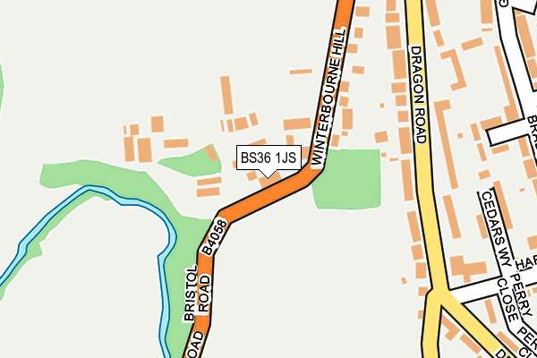BS36 1JS map - OS OpenMap – Local (Ordnance Survey)