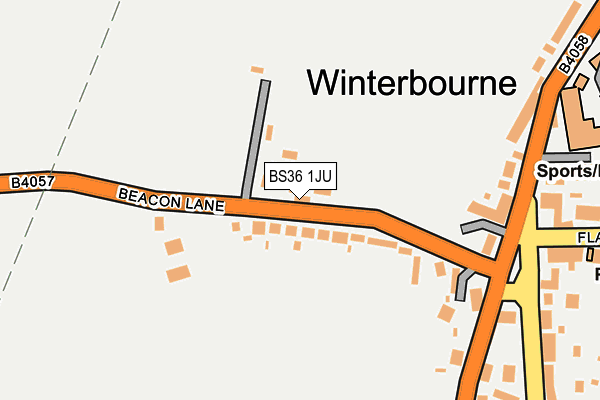 BS36 1JU map - OS OpenMap – Local (Ordnance Survey)