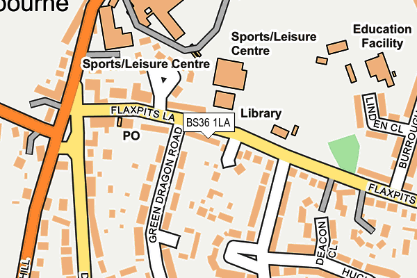 BS36 1LA map - OS OpenMap – Local (Ordnance Survey)