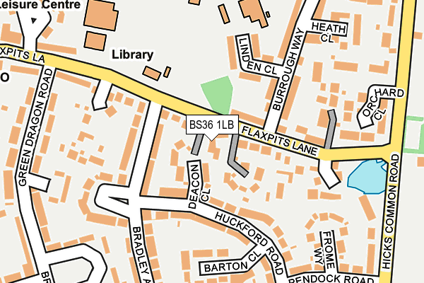 BS36 1LB map - OS OpenMap – Local (Ordnance Survey)