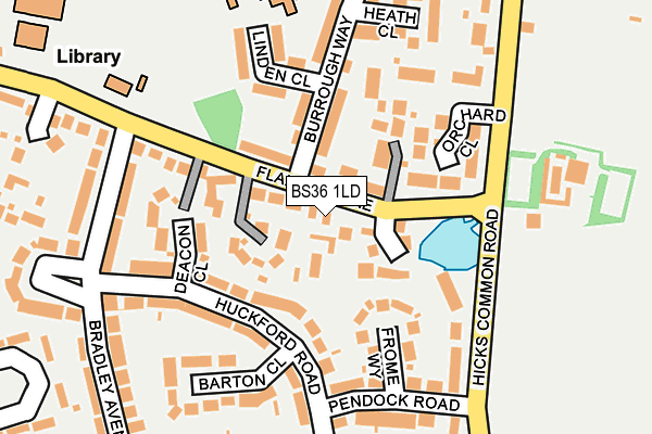 BS36 1LD map - OS OpenMap – Local (Ordnance Survey)