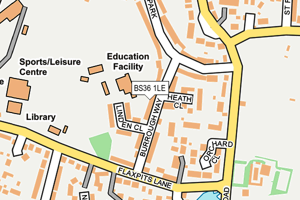 BS36 1LE map - OS OpenMap – Local (Ordnance Survey)