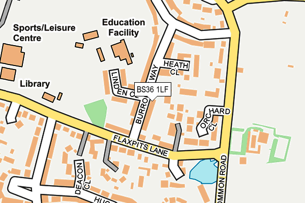BS36 1LF map - OS OpenMap – Local (Ordnance Survey)