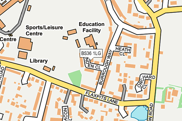 BS36 1LG map - OS OpenMap – Local (Ordnance Survey)