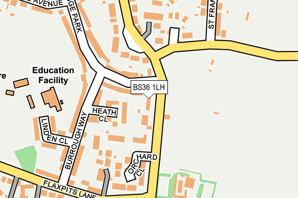 BS36 1LH map - OS OpenMap – Local (Ordnance Survey)