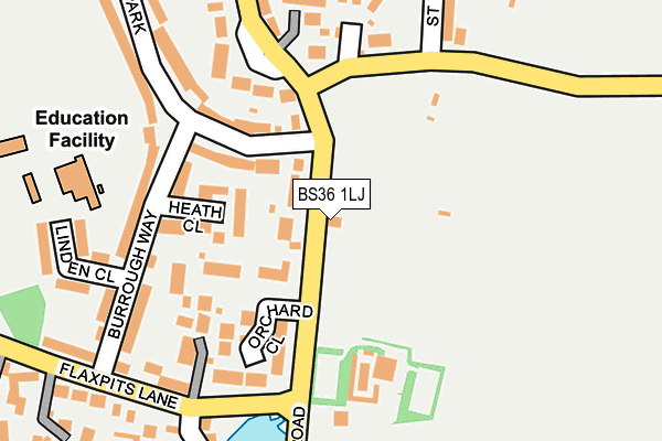 BS36 1LJ map - OS OpenMap – Local (Ordnance Survey)