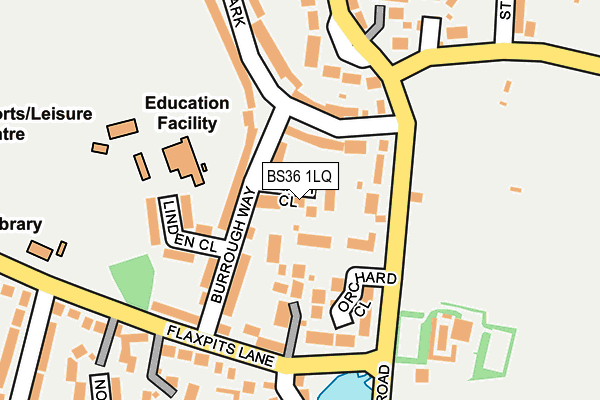 BS36 1LQ map - OS OpenMap – Local (Ordnance Survey)
