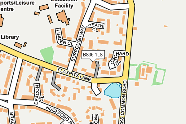 BS36 1LS map - OS OpenMap – Local (Ordnance Survey)