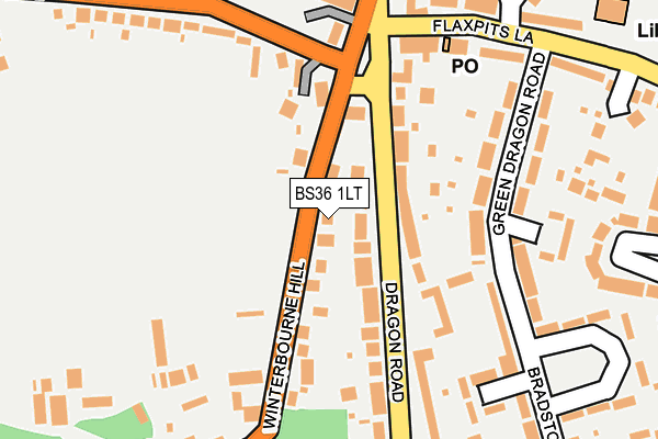 BS36 1LT map - OS OpenMap – Local (Ordnance Survey)