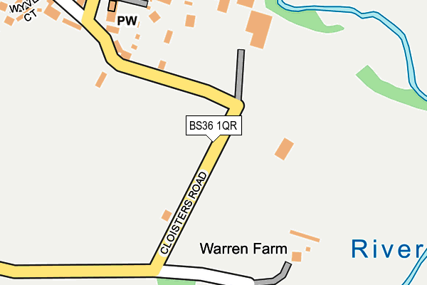 BS36 1QR map - OS OpenMap – Local (Ordnance Survey)