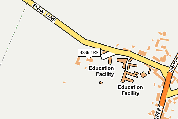 BS36 1RN map - OS OpenMap – Local (Ordnance Survey)